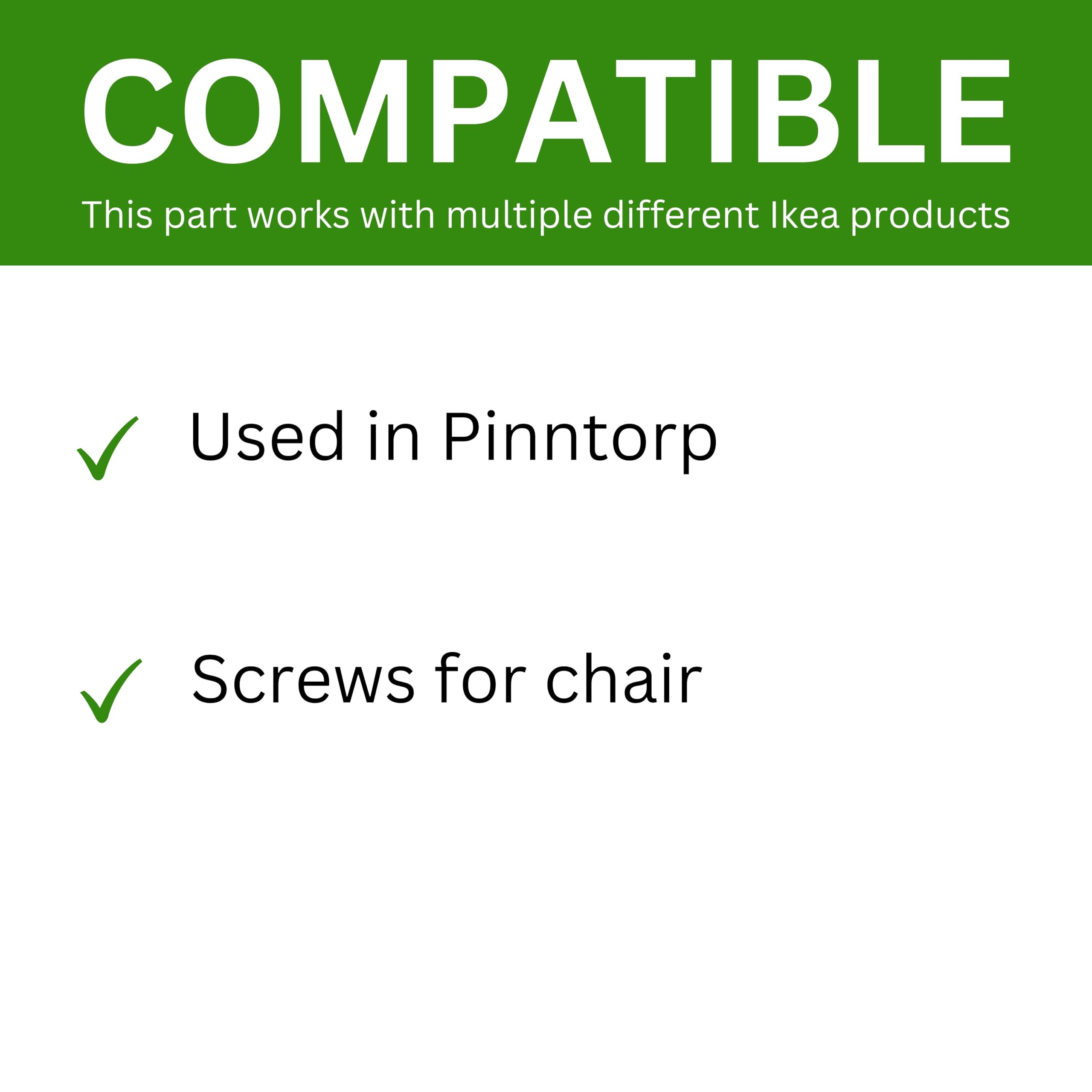Spare Hardware Parts Replacement for IKEA Furniture TF6S Assembly